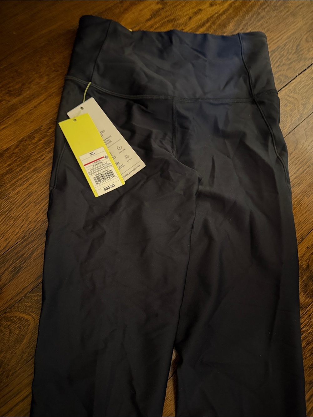 Black High-Waist Active Leggings XS NWT